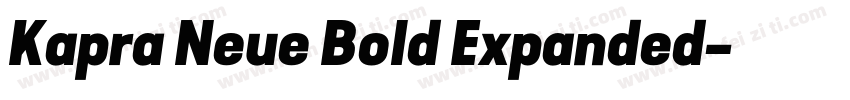 Kapra Neue Bold Expanded字体转换